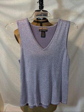 Finity Lavender Sparkle V-Neck Tank